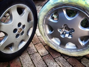 Smart Finish repairs - making these old Lexus wheels look new again.